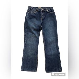 Vintage 90’s Zena Dark Wash Mid Rise Straight Leg Jeans Size 12